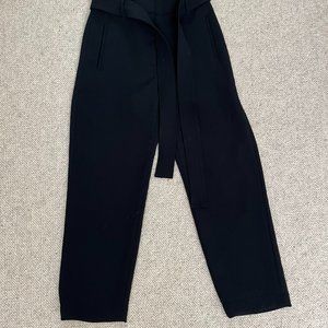 Aritzia Wilfred Black Tie-Front Pant